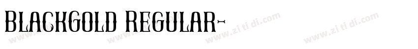 BlackGold Regular字体转换